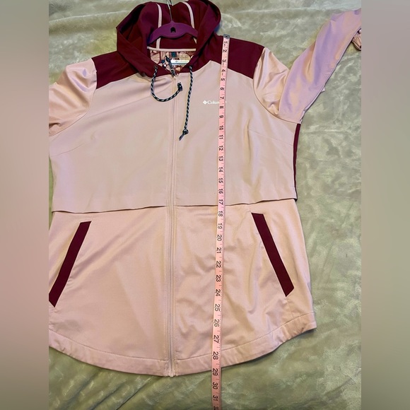 Columbia Omni-wick Vestavia Hills Full Zip Pink Lightweight Hoodie Jacket Sz L - Picture 9 of 11